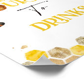 Bee Baby shower Party tekent mammie voor decor-tek Poster (Hoek)