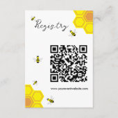 Bee Baby shower Registry Informatiekaartje (Voorkant)