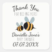 Bee-Baby shower stickers (Voorkant)