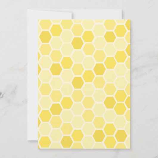 Bee Baby shower Word Scramble spel Kaart (Achterkant)