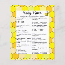 Bee Baby Trivia | BABY SHOWER