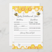 Bee Baby Voorspelling en Advies Kaart (Voorkant / Achterkant)