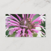 Bee Balm Flowers Visitekaartje (Achterkant)
