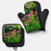 Bee Balm Ovenwant & Pannenlap Set (Voorkant / Achterkant)