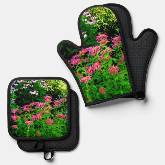 Bee Balm Ovenwant & Pannenlap Set (Voorkant / Achterkant)