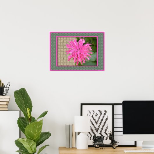Bee Balm Poster (Thuiskantoor)