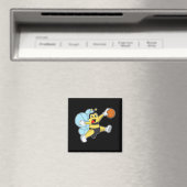 Bee Basketball Player Basketball Sports Premium Magneet (Insitu (Vaatwasser))
