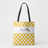 Bee Bee, White Polka Dots Schouder Tas (Voorkant)