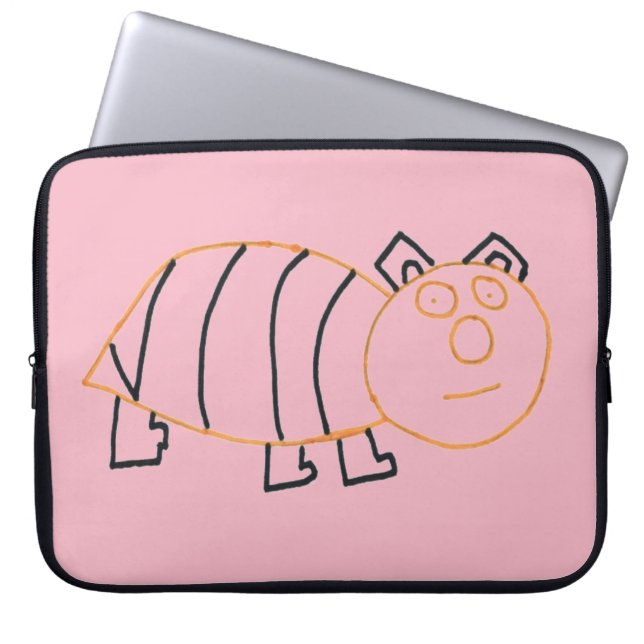 Bee Beer laptophoes Laptop Sleeve (Voorkant)