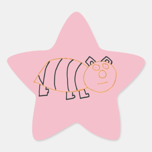 Bee Beer Star Sticker (Voorkant)