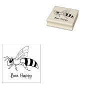 Bee bericht Rubber stempel (Gestempeld)