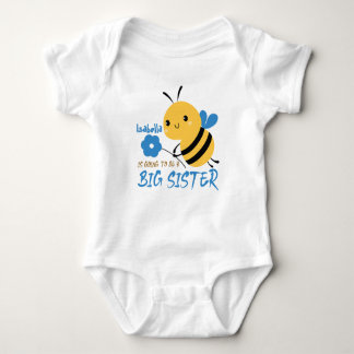 Bee Big Sister Pregnancy Announcement Toddler Romper
