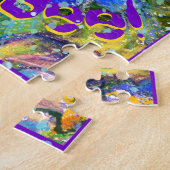 Bee bij: An Insect & Vergeet-me-not Flowers Legpuzzel (Zijkant)