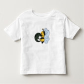 Bee bij Bowling met Bowling-bal Kinder Shirts (Voorkant)
