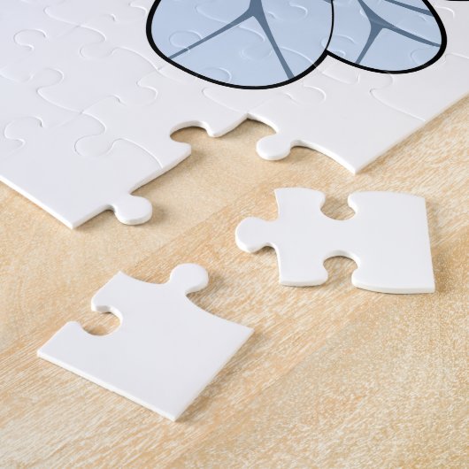 Bee bij Bowling met Bowling-bal Legpuzzel (Zijkant)