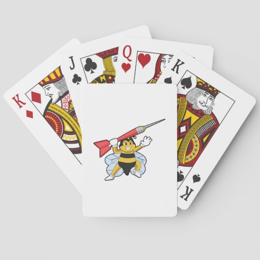 Bee bij Darts met Dart.PNG Pokerkaarten (Achterkant)