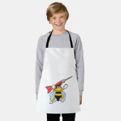 Bee bij Darts met Dart.PNG Schort (Gedragen)