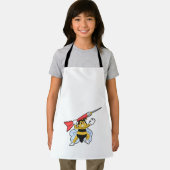 Bee bij Darts met Dart.PNG Schort (Insitu)