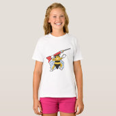 Bee bij Darts met Dart.PNG T-shirt (Voorkant volledig)