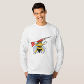 Bee bij Darts met Dart.PNG T-shirt (Voorkant volledig)