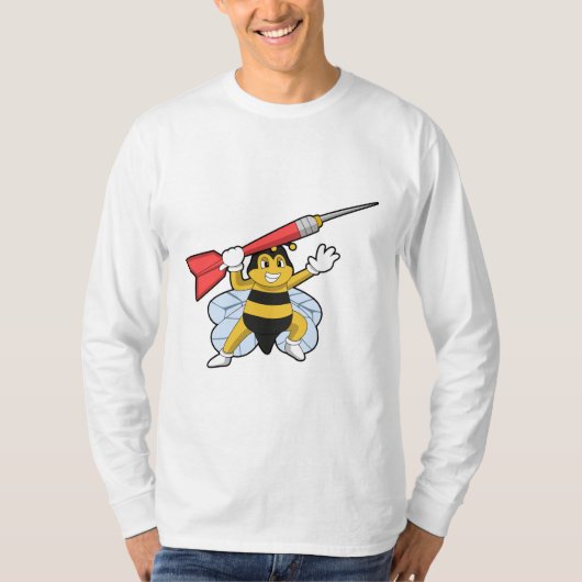 Bee bij Darts met Dart.PNG T-shirt (Voorkant)