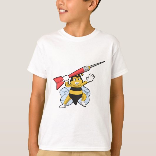 Bee bij Darts met Dart.PNG T-shirt (Voorkant)