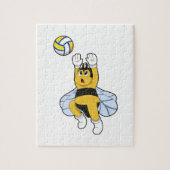 Bee bij volleybalsport legpuzzel (Verticaal)