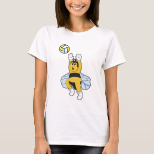 Bee bij volleybalsport t-shirt
