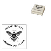 Bee, bijenwas, realistische zakelijke maatstaf rubberstempel (Gestempeld)