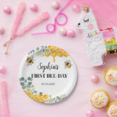 Bee Birthday Baby shower Papieren Bordje (Feest)