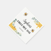 Bee Birthday Baby shower Servet (Hoek)