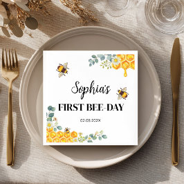 Bee Birthday Baby shower Servet
