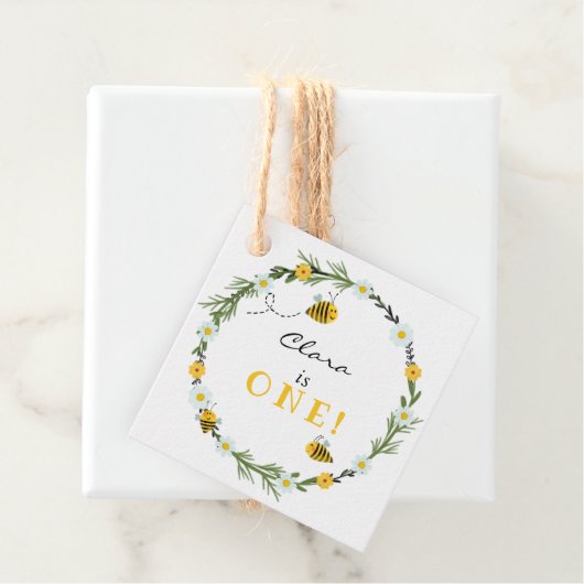 Bee Birthday Bedankjes Labels (In situ)