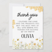 Bee Birthday Bedankkaart (Voorkant)