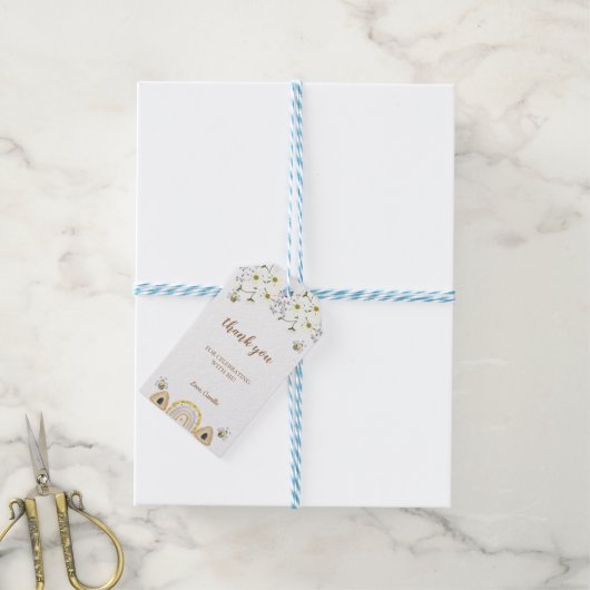 Bee Birthday Cadeaulabel (Met Touw)