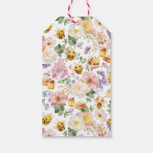 Bee Birthday Cadeaulabel (Achterkant)