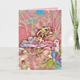BEE BIRTHDAY CARD KAART