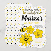 Bee Birthday Kaart (Voorkant / Achterkant)