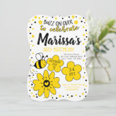 Bee Birthday Kaart (Staand voorkant)