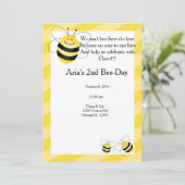 Bee Birthday Kaart (Staand voorkant)