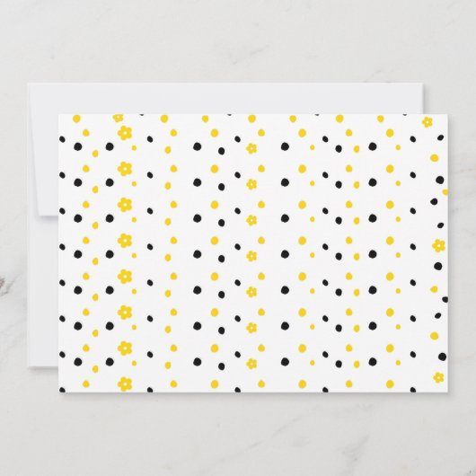 Bee Birthday Kaart (Achterkant)