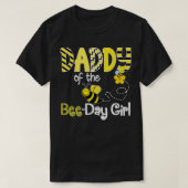 Bee Birthday Matching Family Hive Party Theme Momm T-shirt (Design voorkant)