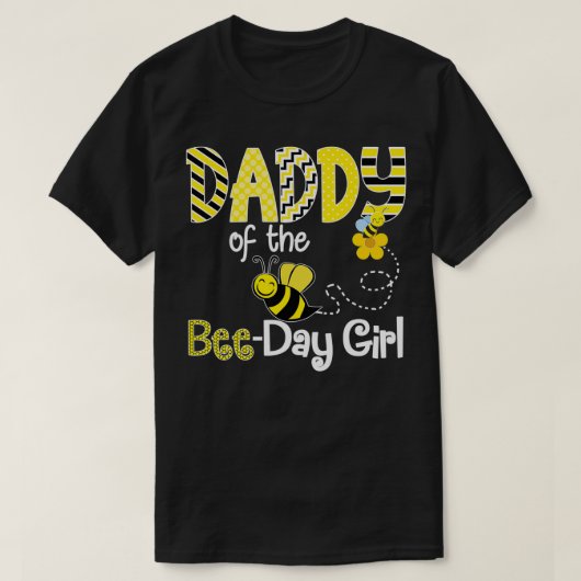 Bee Birthday Matching Family Hive Party Theme Momm T-shirt (Design voorkant)