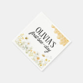 Bee Birthday Napkins Servet (Hoek)