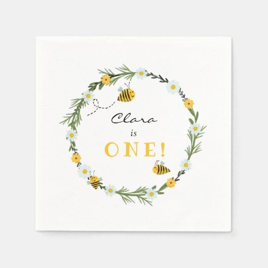 Bee Birthday Servet (Voorkant)