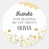 Bee Birthday Stickers (Voorkant)
