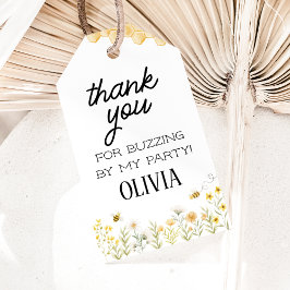 Bee Birthday Thank You Gift Tags Cadeaulabel