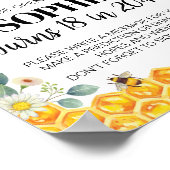Bee Birthday Time Capsule-teken Poster (Hoek)