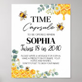 Bee Birthday Time Capsule-teken Poster (Voorkant)