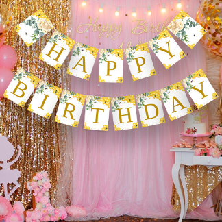 Bee Birthday Vlaggetjes